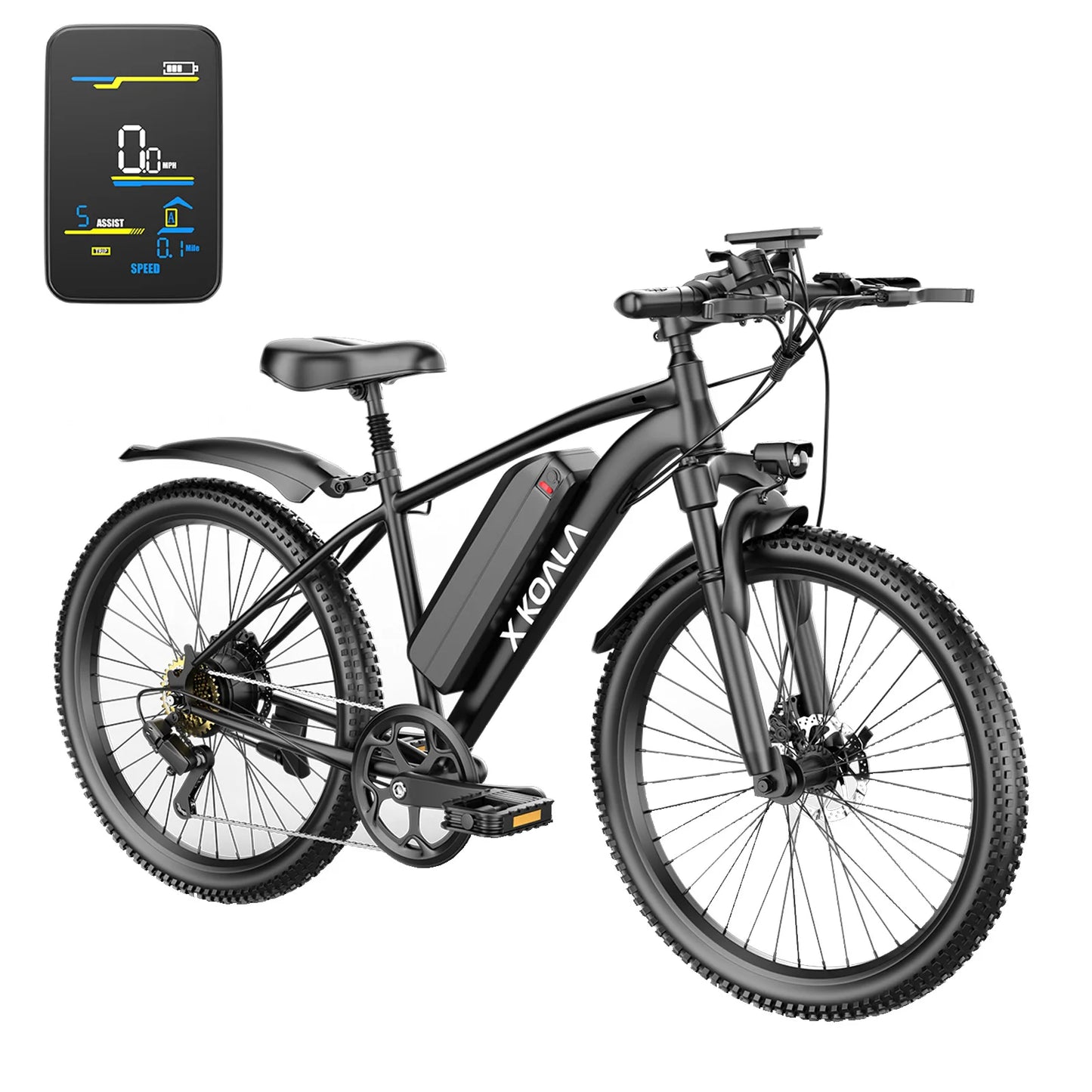 Xkoala Electric Mountain Ebike 1000W Peak Motor 25MPH