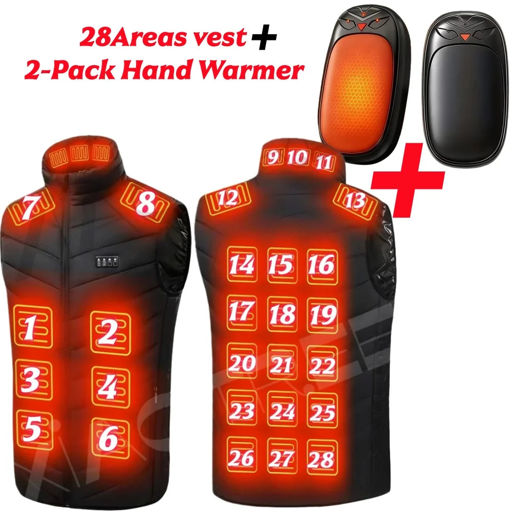 XIAOTREECN Heated Vest For Men Women USB Electric Warmer Jacket