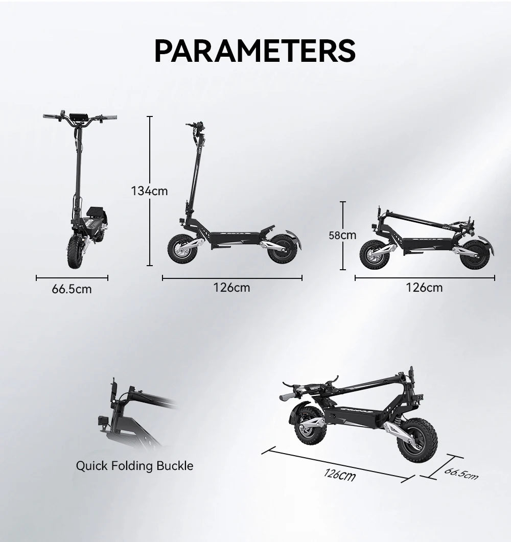 OOTD T10 Foldable Electric Scooter 900W Motor 18Ah Battery