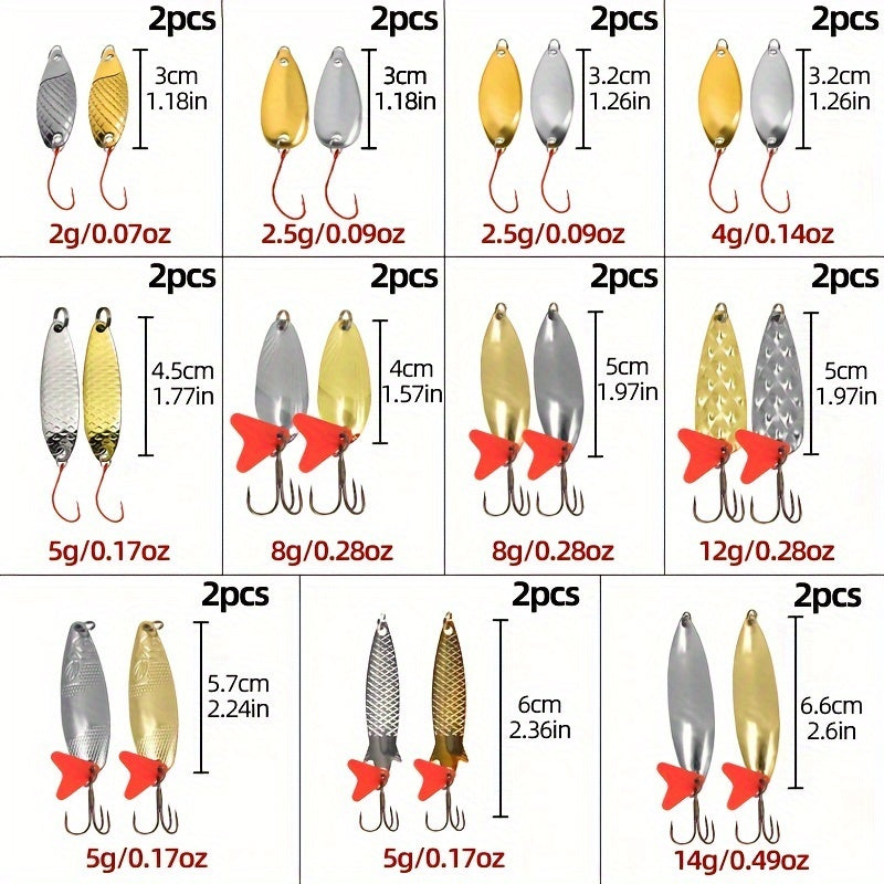 604 Pcs Fishing Lures Kit For Freshwater Trout And Bass