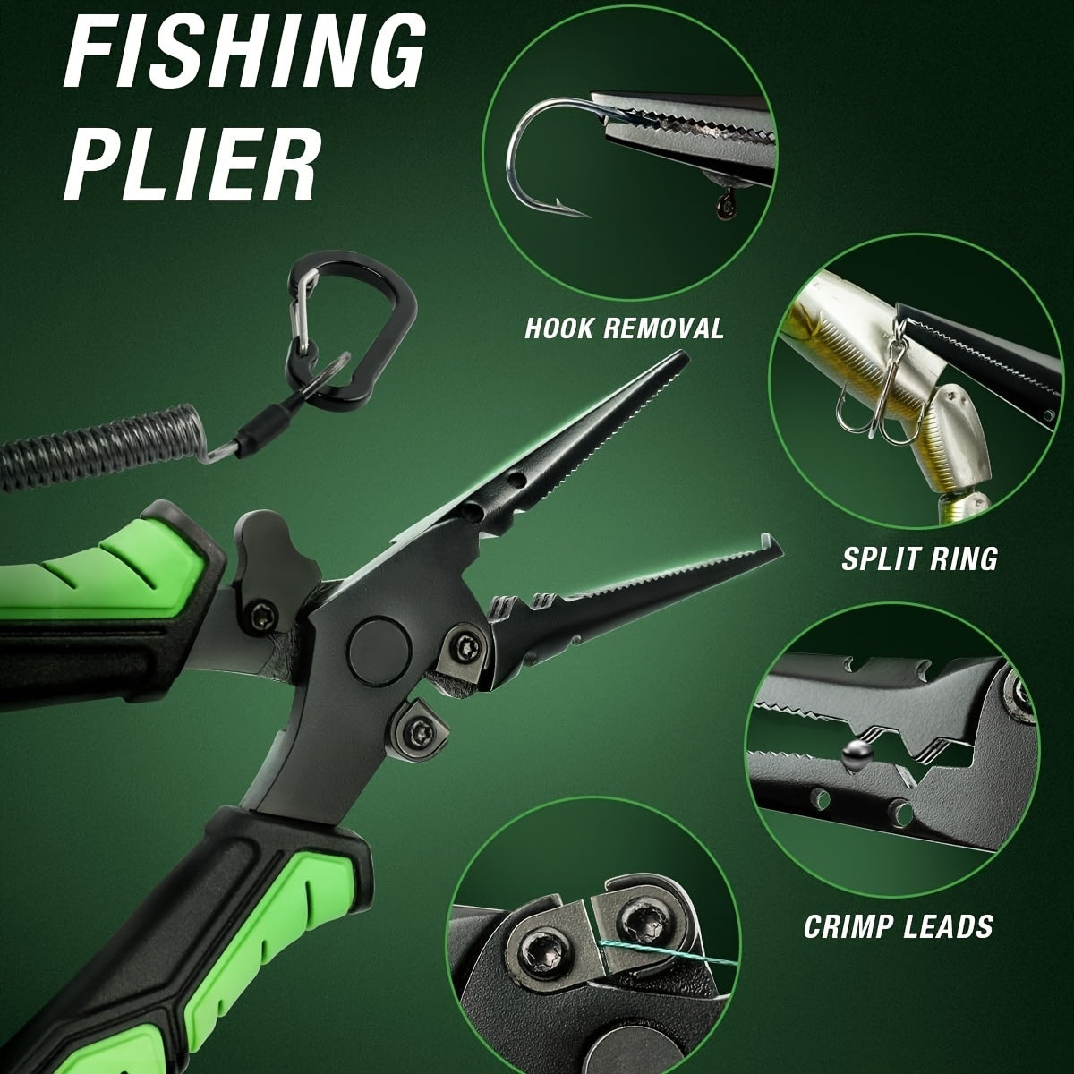 Ghosthorn Spincast Fishing Rod and Reel Combo Telescopic Kit