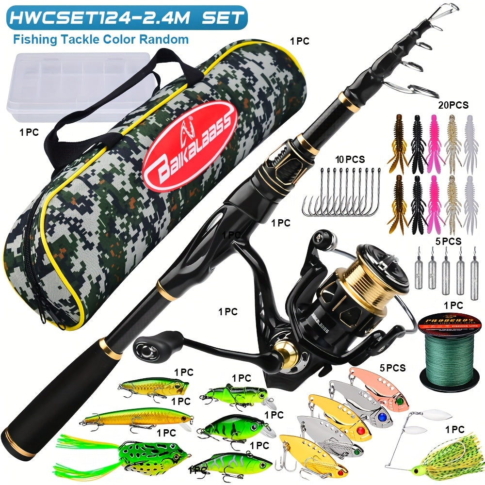 Pro Beros Fishing Rod And Reel Combo Kit With Lure