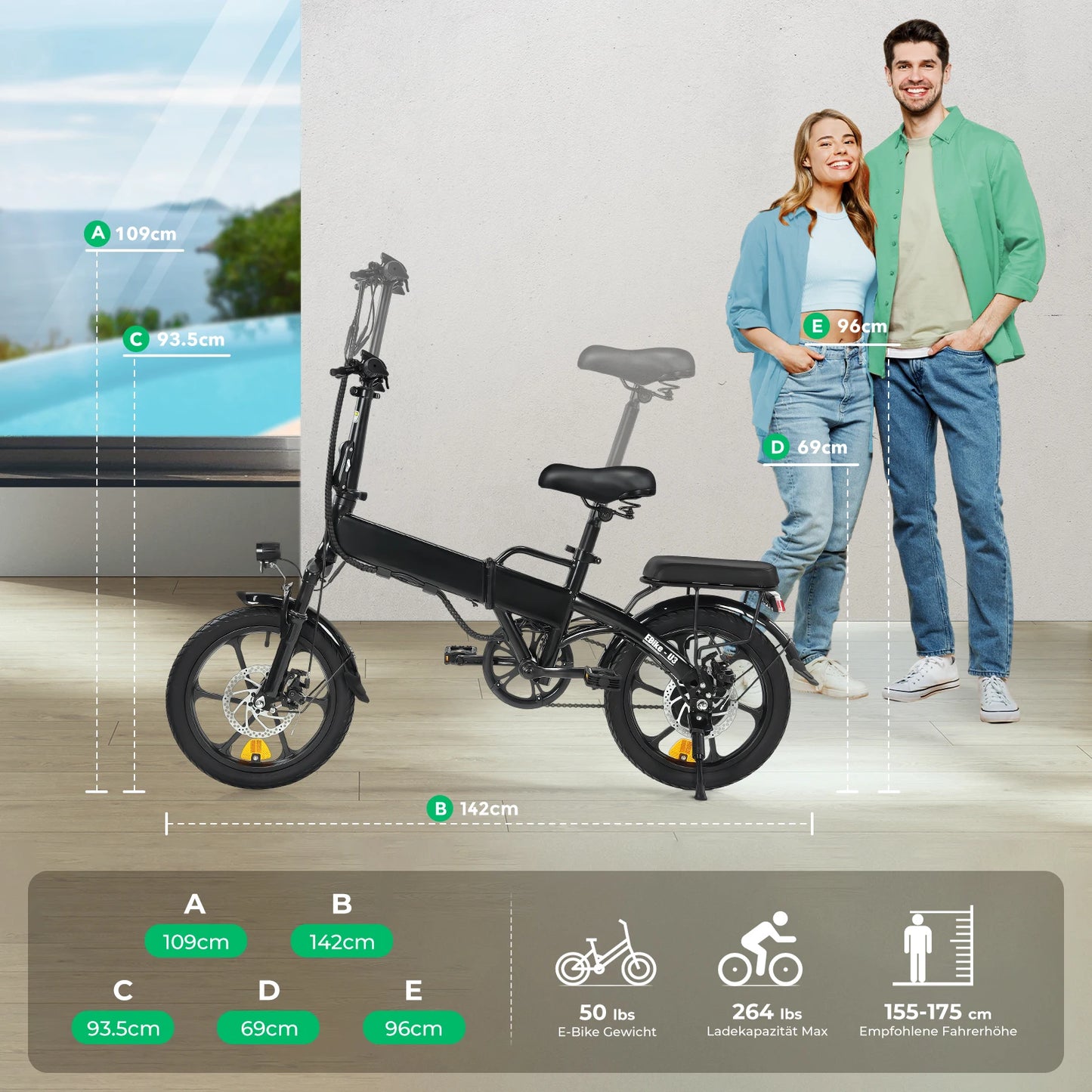 Isinwheel U3 500W Foldable City Electric Bike