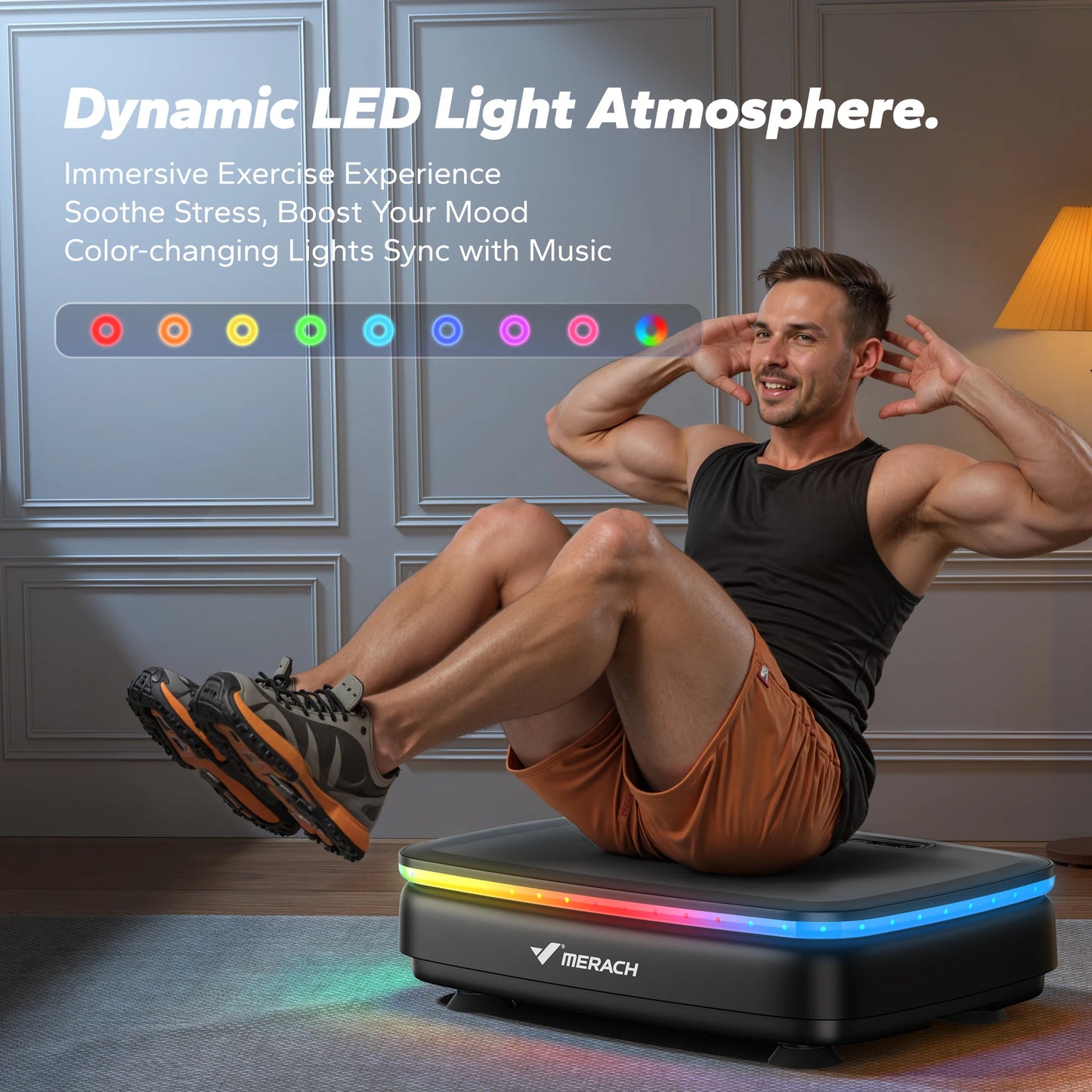 MERACH Vibration Plate Exercise Machine For Whole Body Workout