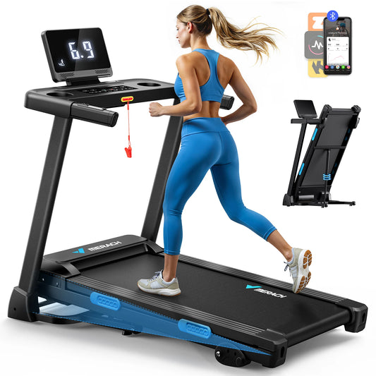 MERACH T12 Foldable Treadmill With Incline And Heart Rate Monitor