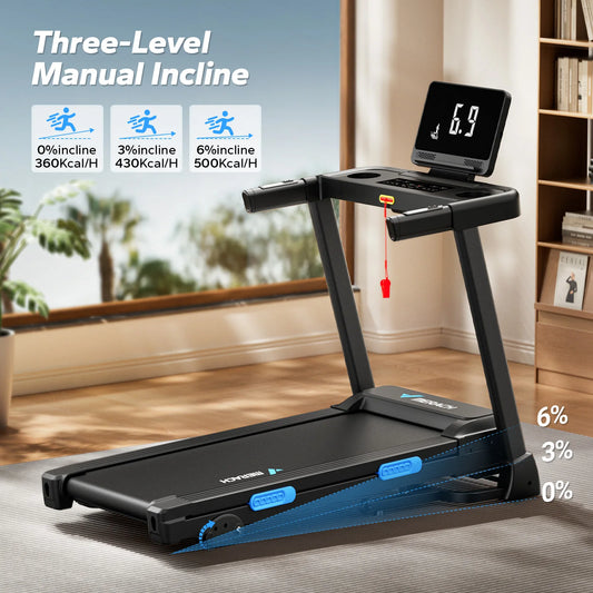 MERACH Foldable Treadmill T12 Incline Quiet With Heart Rate Monitoring