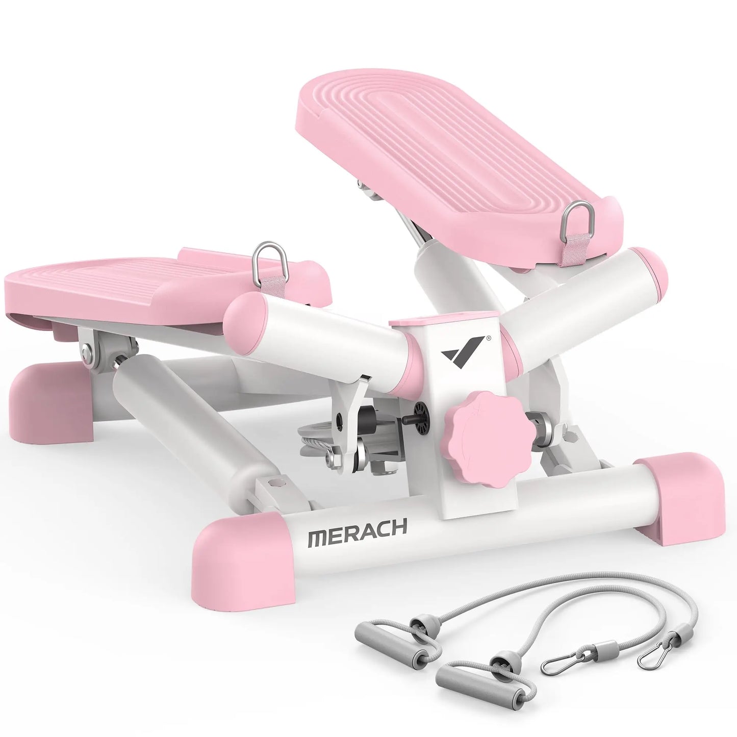 MERACH SpaceSaving Pro CompactMini Stepper Exercise Machine With Resistance Band