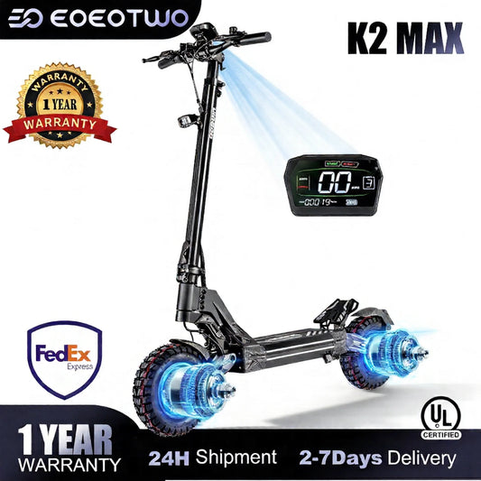 EOEOTWO K2MAX Electric Scooter With Dual 4000W Peak Motor