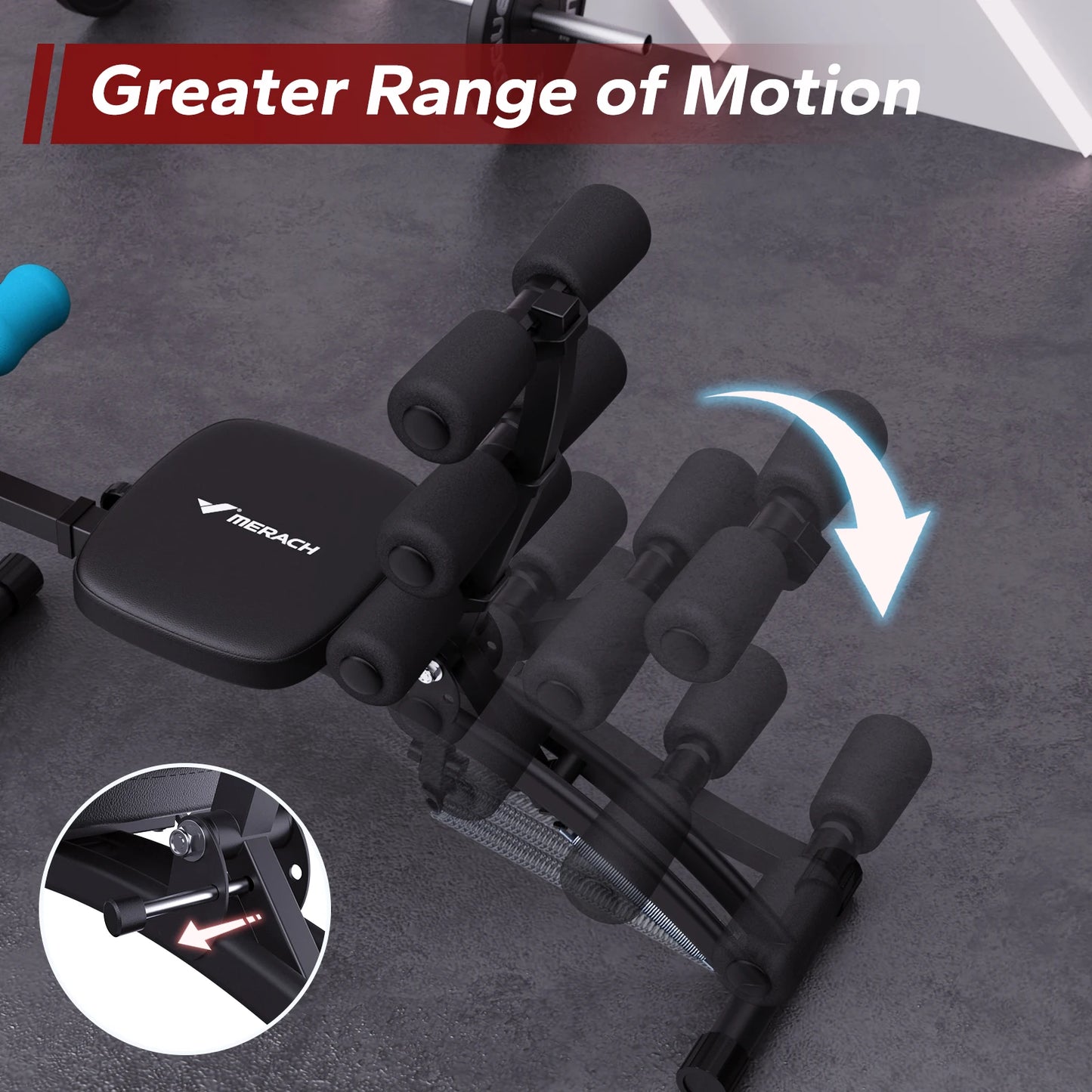 MERACH Ab Machine MultiFunctional Adjustable Ab Trainer For Home Gym