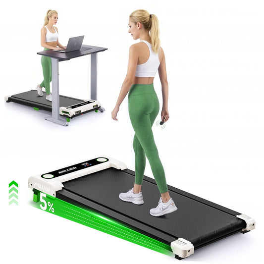 AKLUER 4-In-1 Office Walking Treadmill With Incline 2.5 HP
