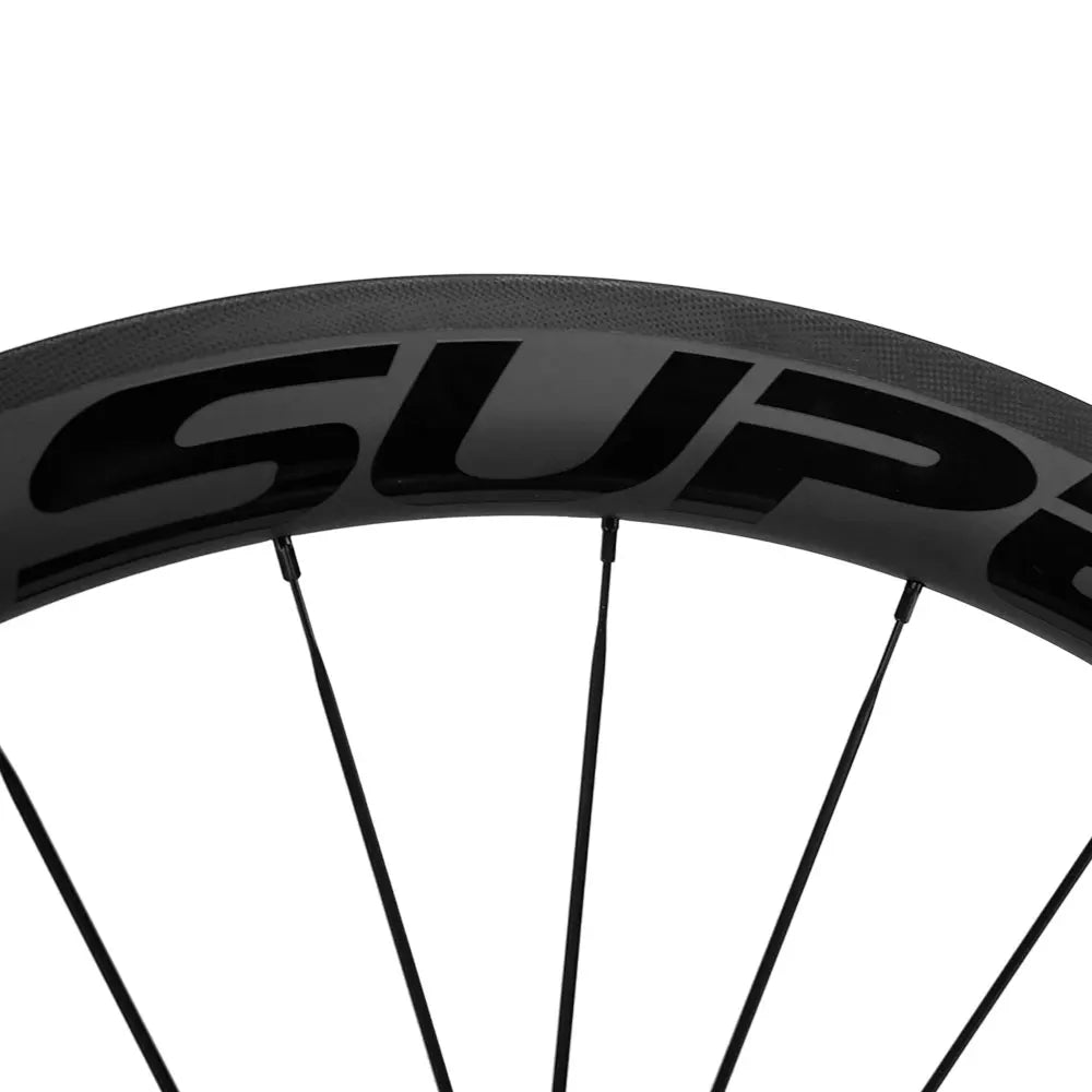SuperTeam Clincher Tubeless Carbon Wheelset For Road Bicycles Uci Approved