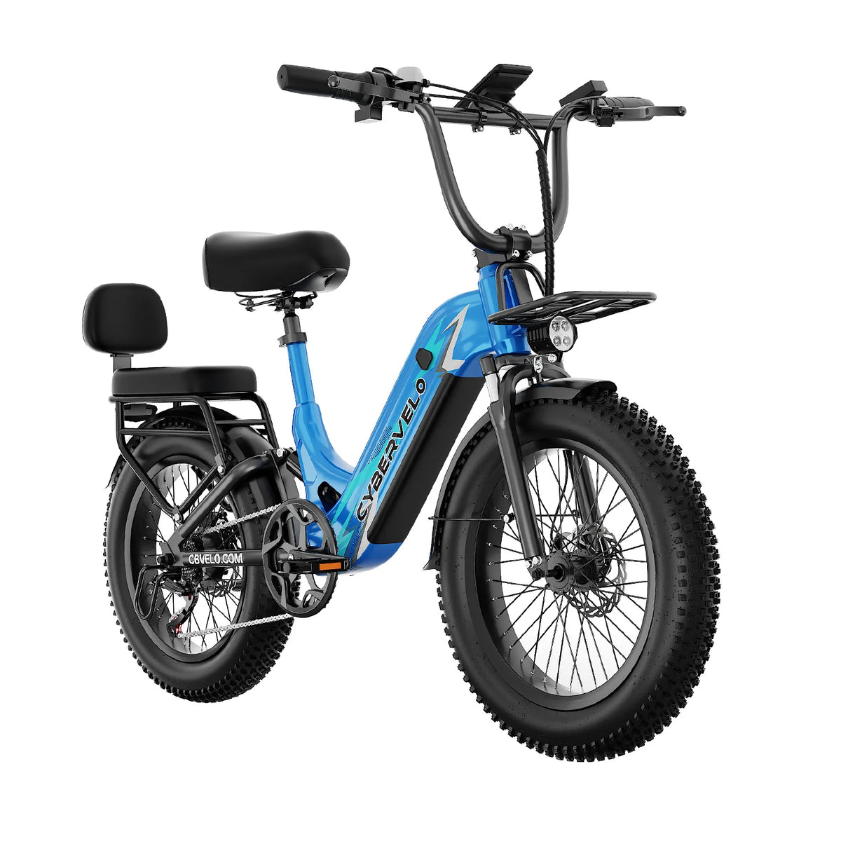 Cybervelo Comfortable Step Thru Electric Commuter Bicycle With Extended Range