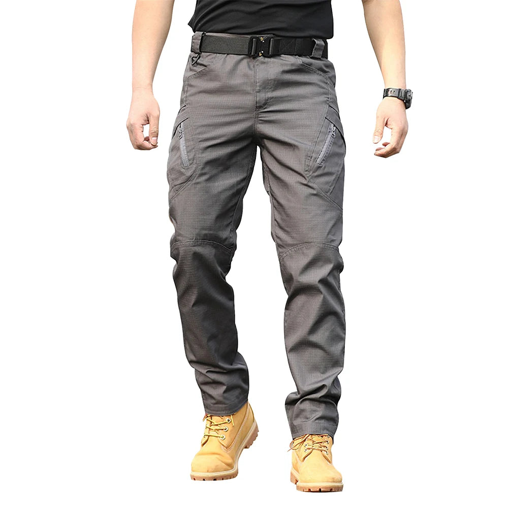 NONECN Mens Tactical Pants With Multi Pocket Design Breathable Lightweight