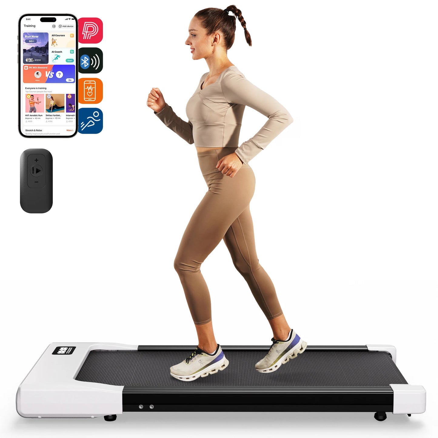 Superun Walking Pad Under Desk Treadmill With Remote Control
