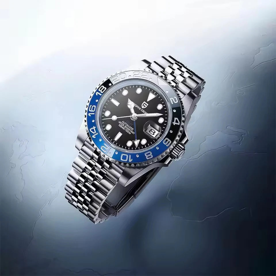 Pagani Design Automatic GMT Stainless Steel Men's Watch PD-1662