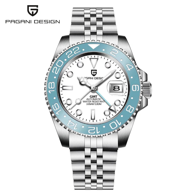 Pagani Design Automatic GMT Stainless Steel Men's Watch PD-1662