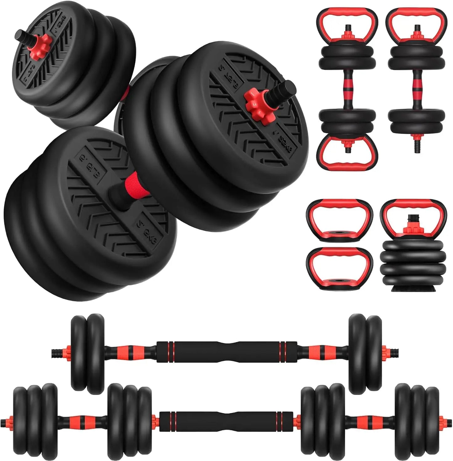 Adjustable Dumbbell Set 20 To 80 Lbs For Home Workouts