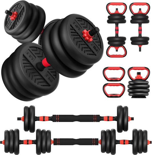 Adjustable Dumbbell Set 20 To 80 Lbs For Home Workouts