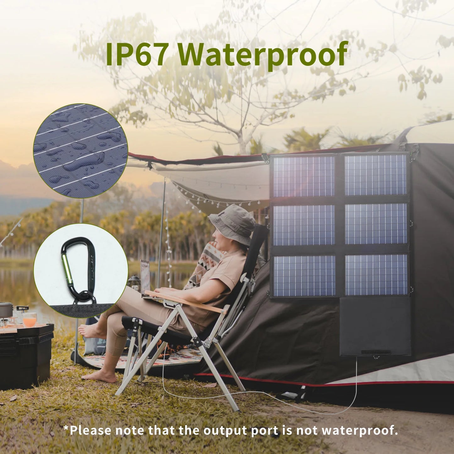 ALLPOWERS 60W Foldable Solar Panel Charger for Power Stations
