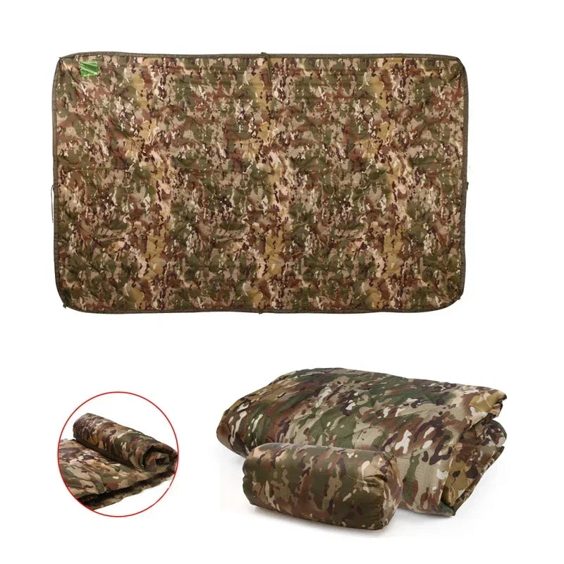 Fujian Tactical Army Poncho Liner Quilted Blanket Water Repellent