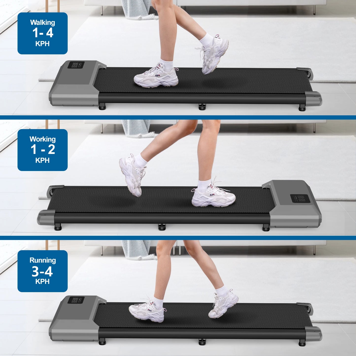 NONEDriving 2In1 Walking Pad Mini Treadmill Under Desk Home Office