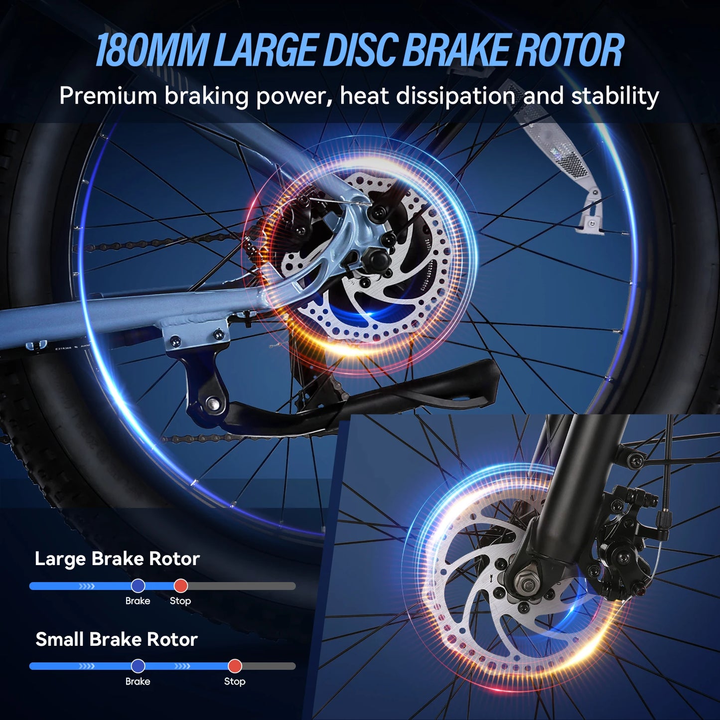 Electric Fat Tire Bike With 1500W Peak Motor For Adults
