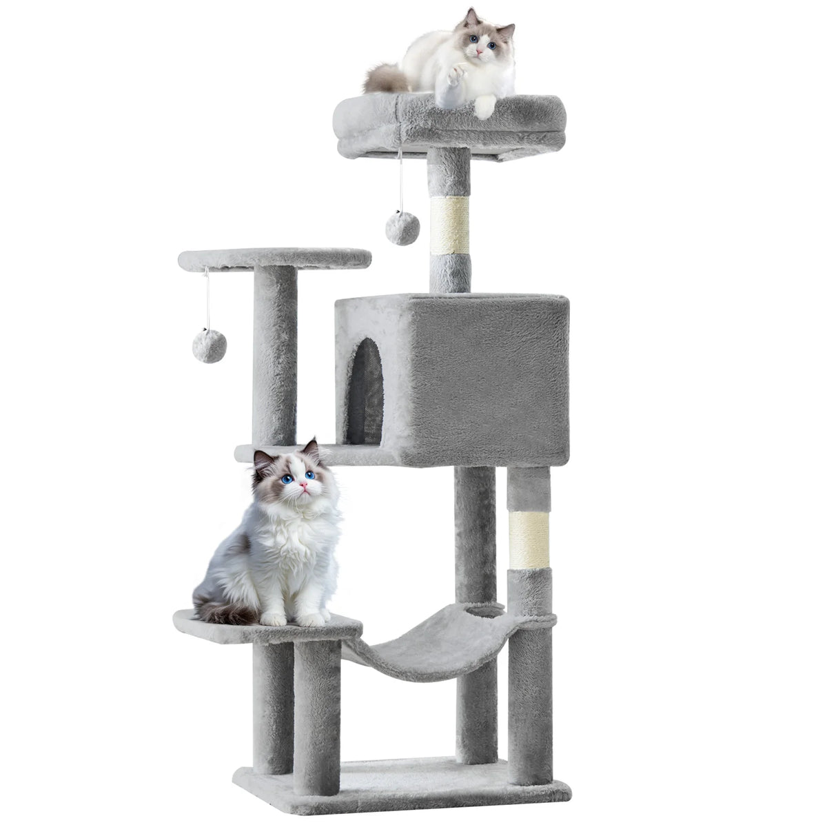 Mcq Four Level Cat Tree Tower With Sisal Scratching Posts