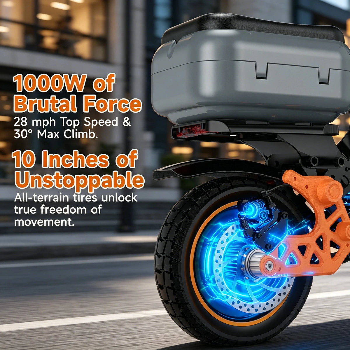 Bikydom Electric Scooter For Adults Foldable Long Range Commuter