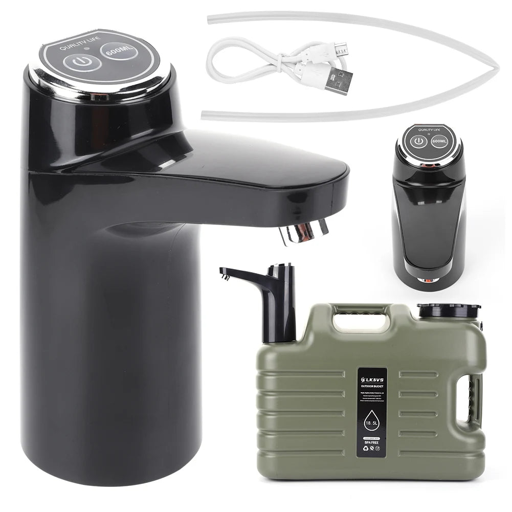 APWIKOGER Wireless USB Rechargeable Water Pump One Key Switch For Camping And Outdoor Use Portable