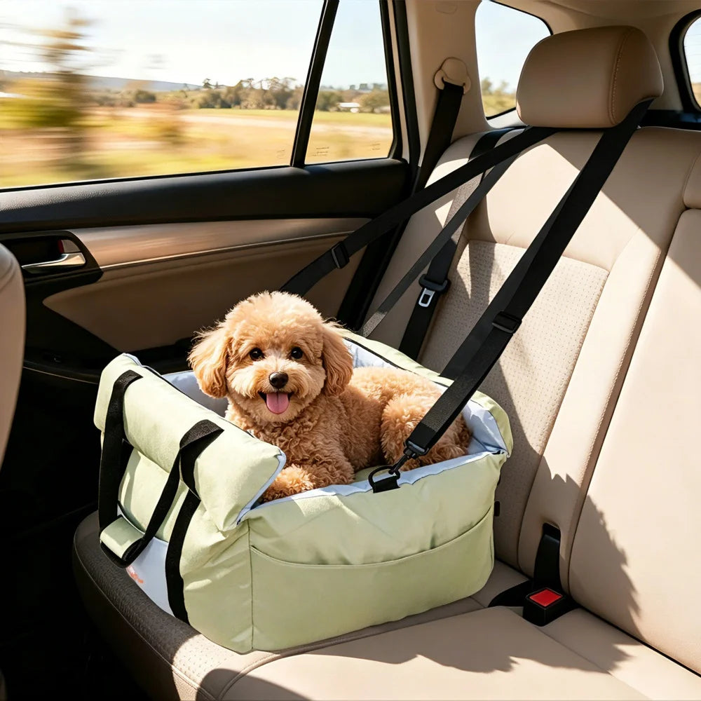 Borwart Portable Dog Car Seat With Booster Travel Carrier