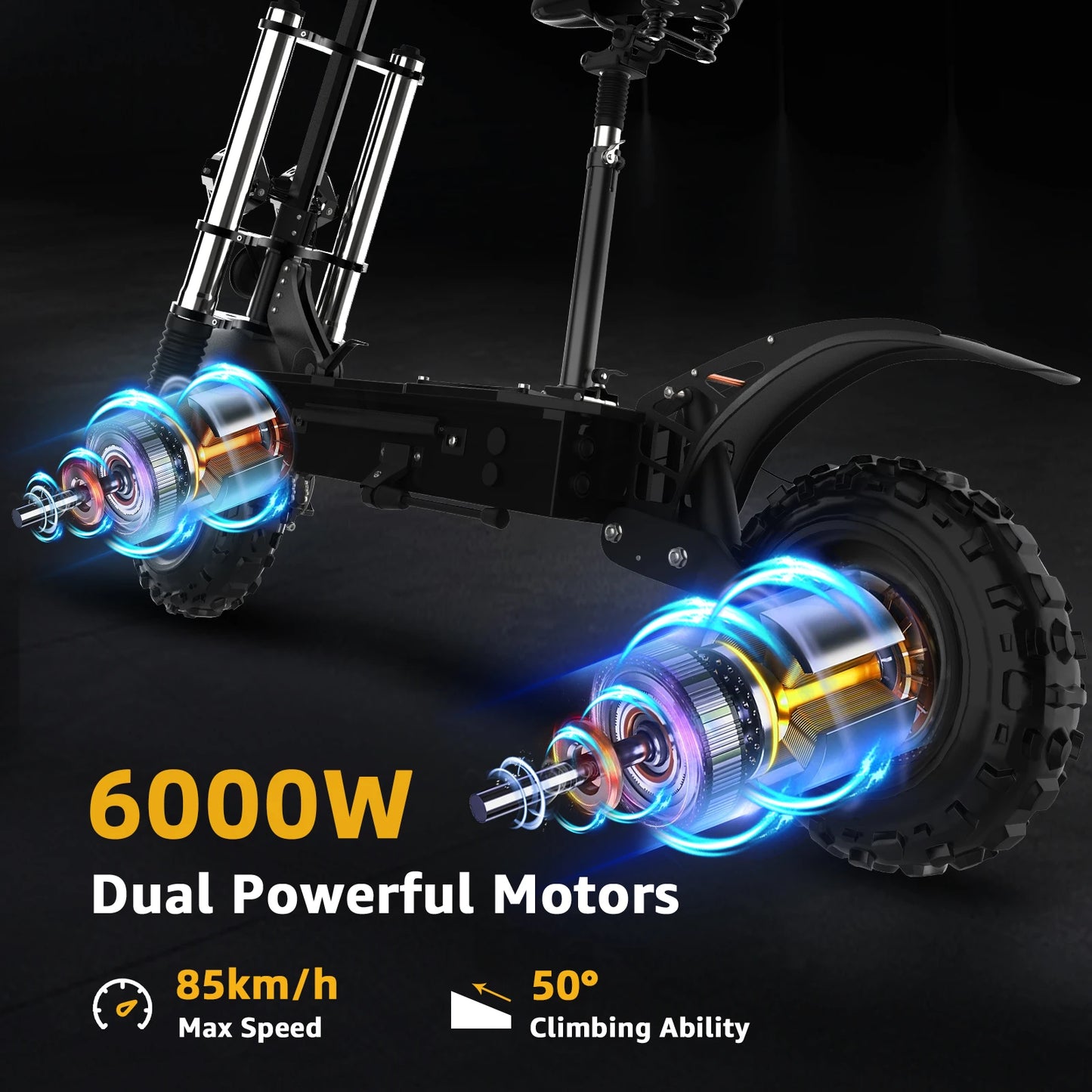 Jueshuai Outdoor X60 72V 6000W Dual Motor Electric Scooter