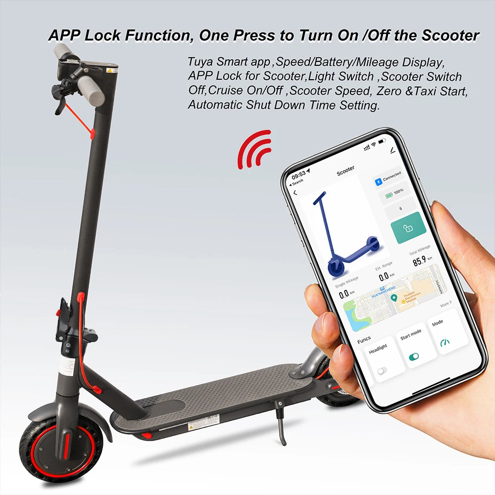 AOVOPRO ES80 Electric Scooter 350W Foldable With App Control 21 Mile Range