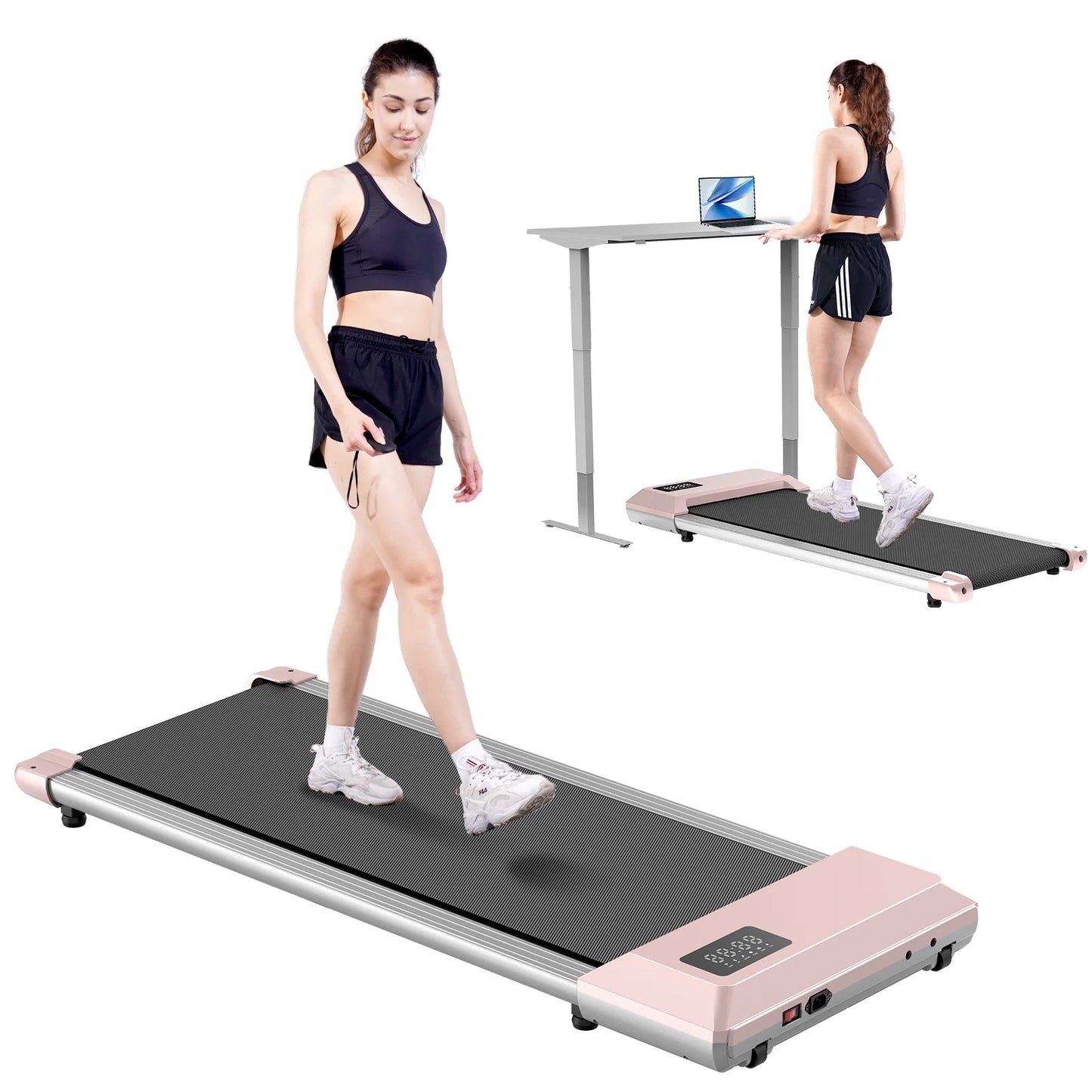 2in1 Walking Pad Mini Treadmill For Home And Office