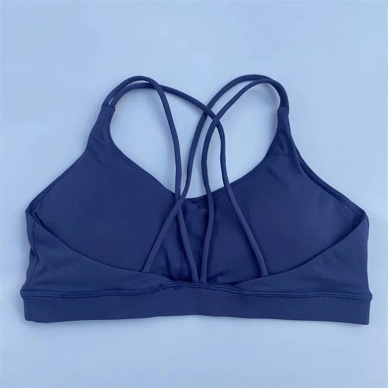 CN Women's Sports Bra With Chest Pad For Gym Yoga