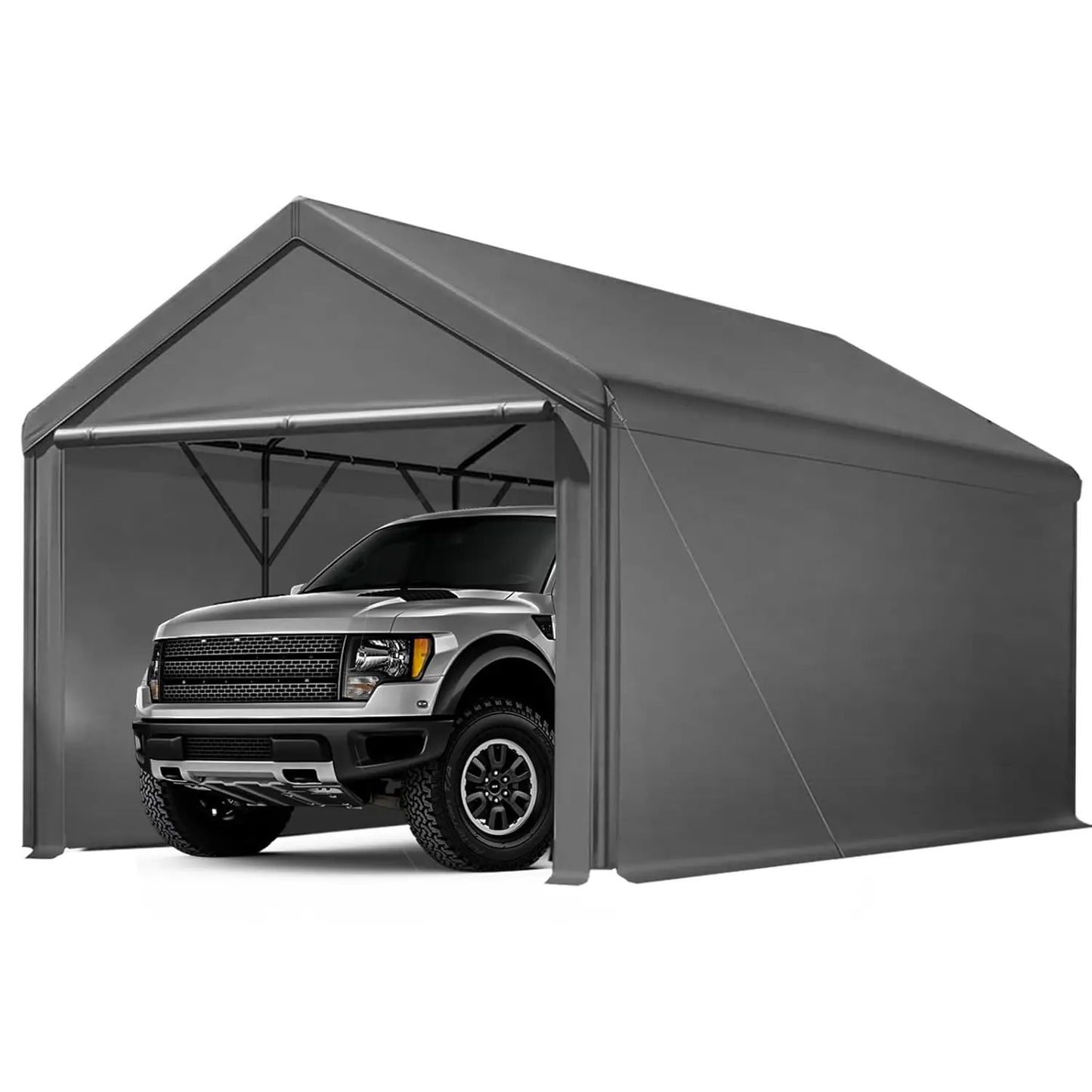 Heavy Duty Carport Canopy Portable Garage With Removable Sidewalls