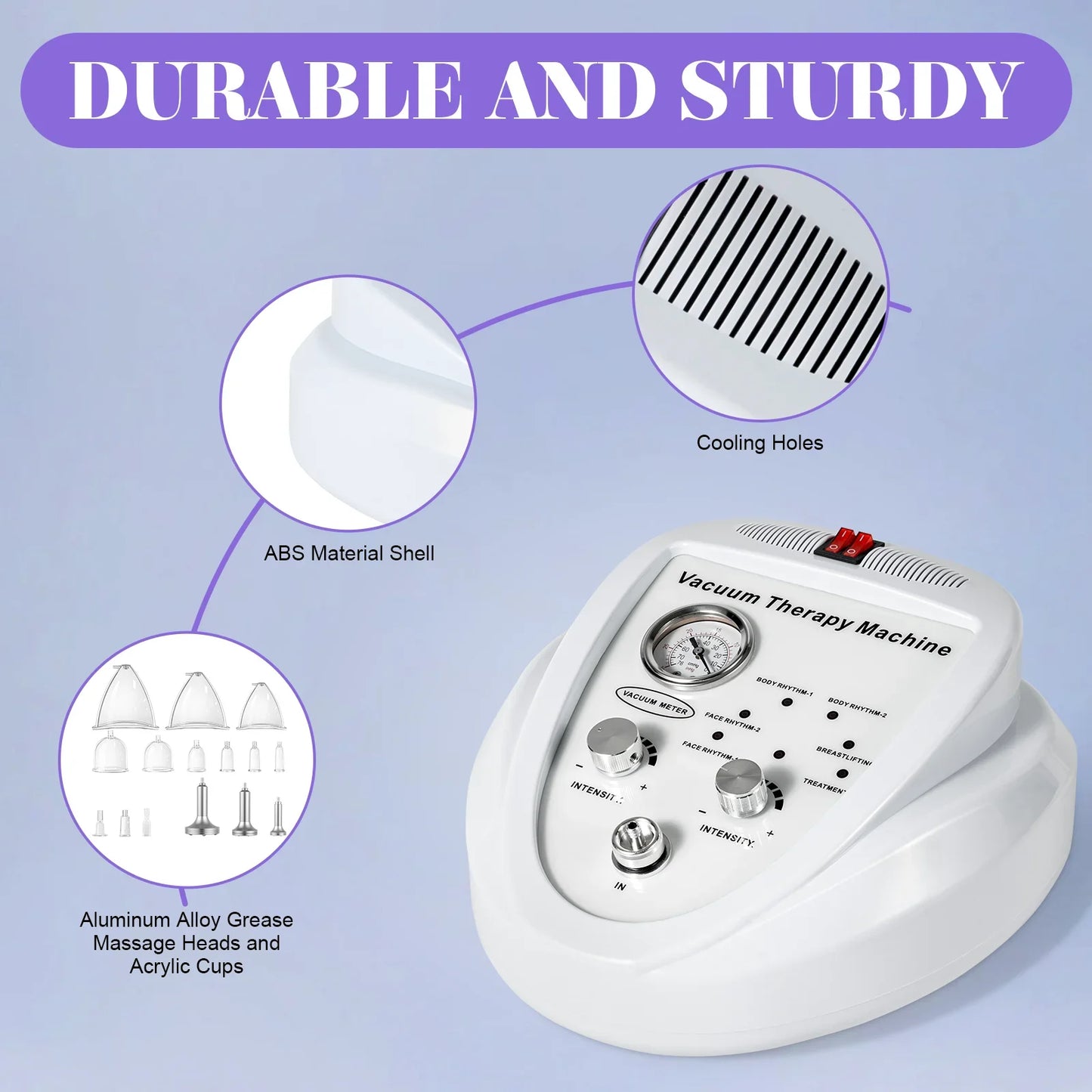 Hign-concerned Vacuum Therapy Machine With 24 Cups For Body Shaping