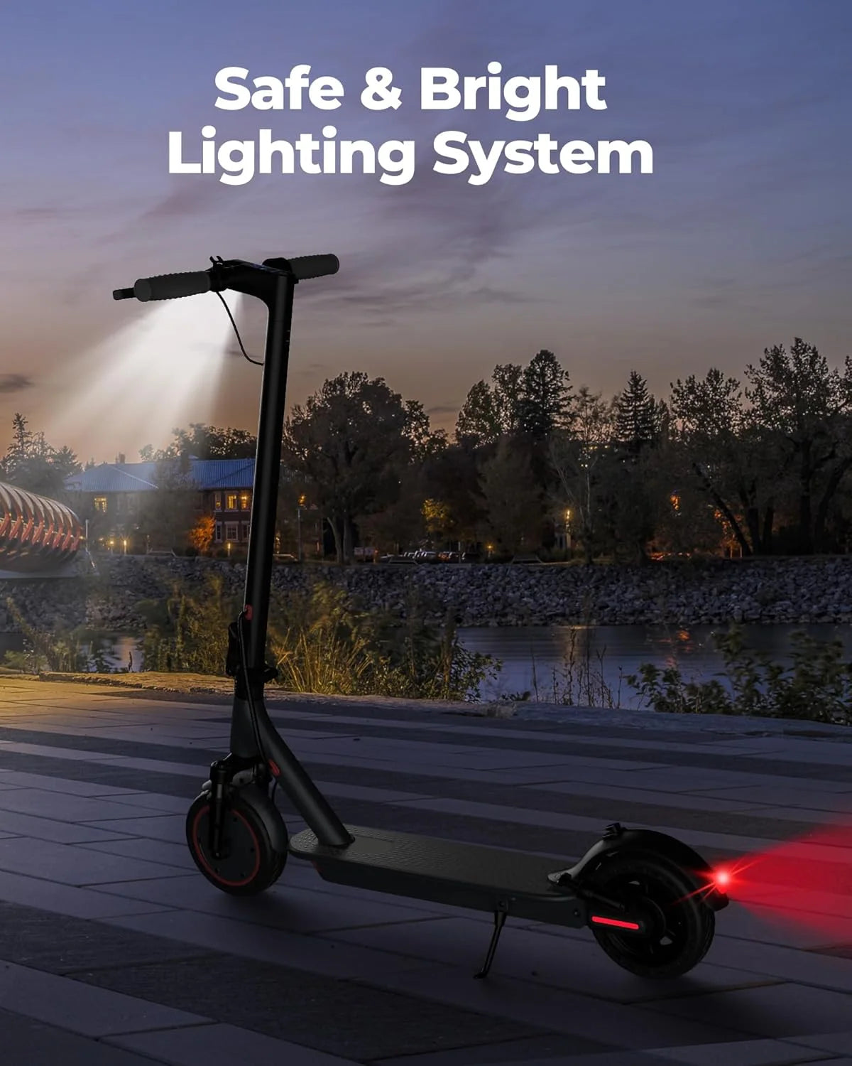 AOVOPRO AP07 Electric Scooter With 19mph Speed And 40-60km Range