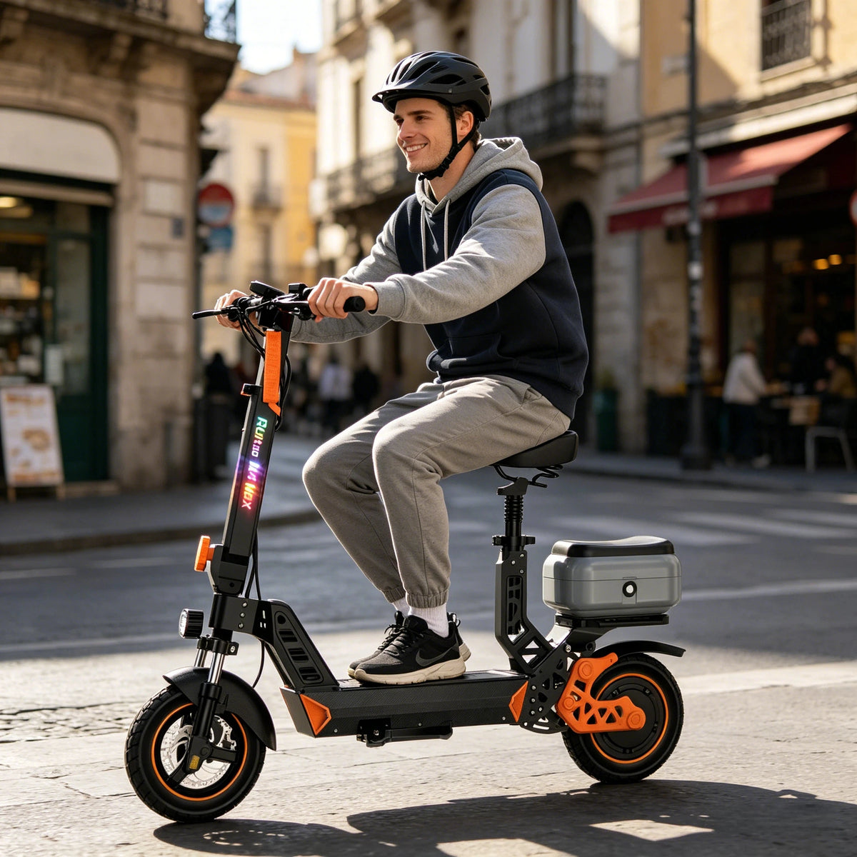 Bikydom Electric Scooter For Adults Foldable Long Range Commuter