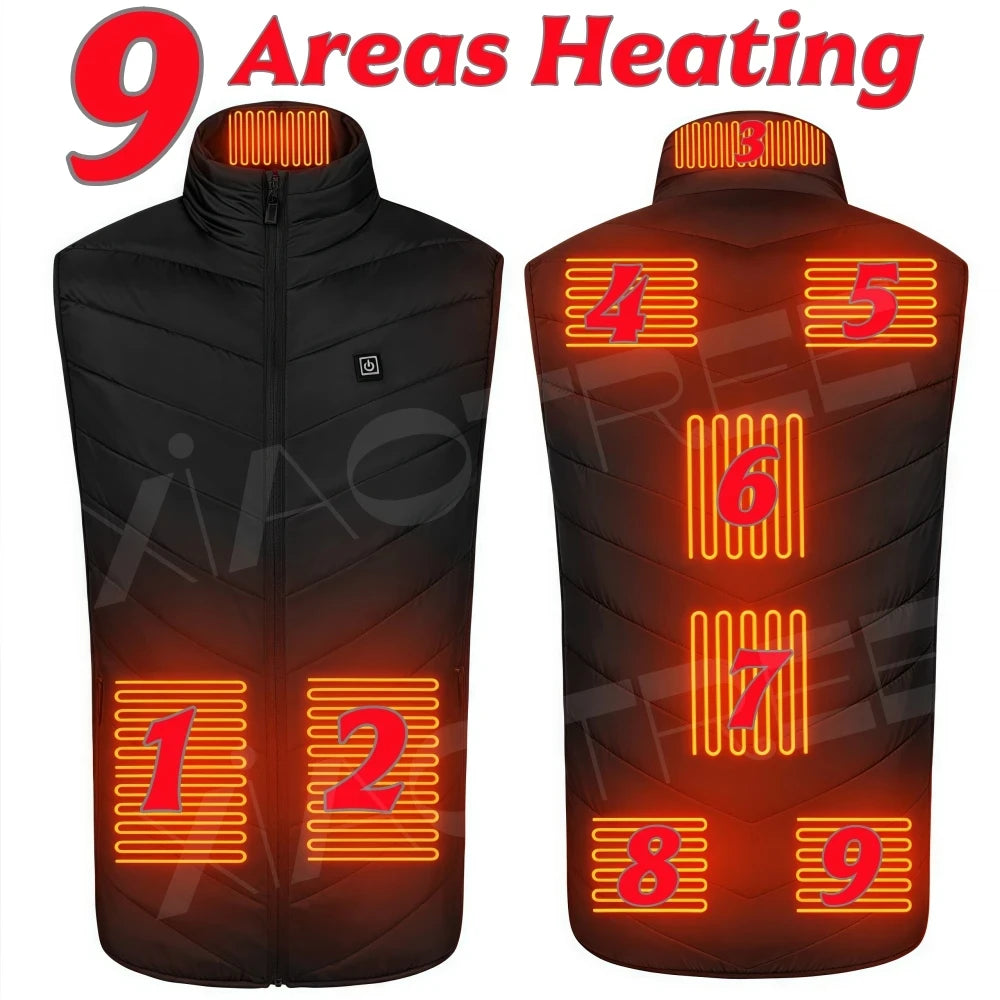 XIAOTREECN Heated Vest For Men Women USB Electric Warmer Jacket