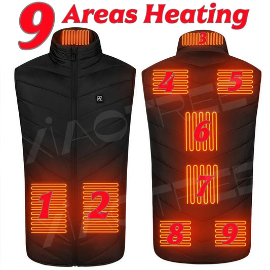 XIAOTREECN Heated Vest For Men Women USB Electric Warmer Jacket