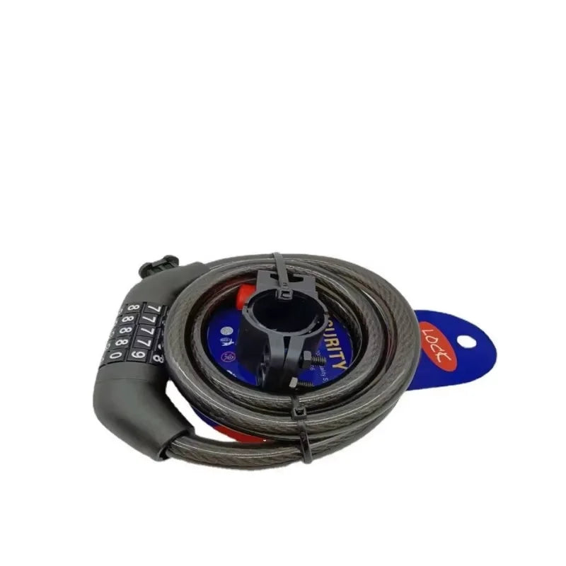 5 Digit Combination Anti Theft Steel Cable Bicycle Lock