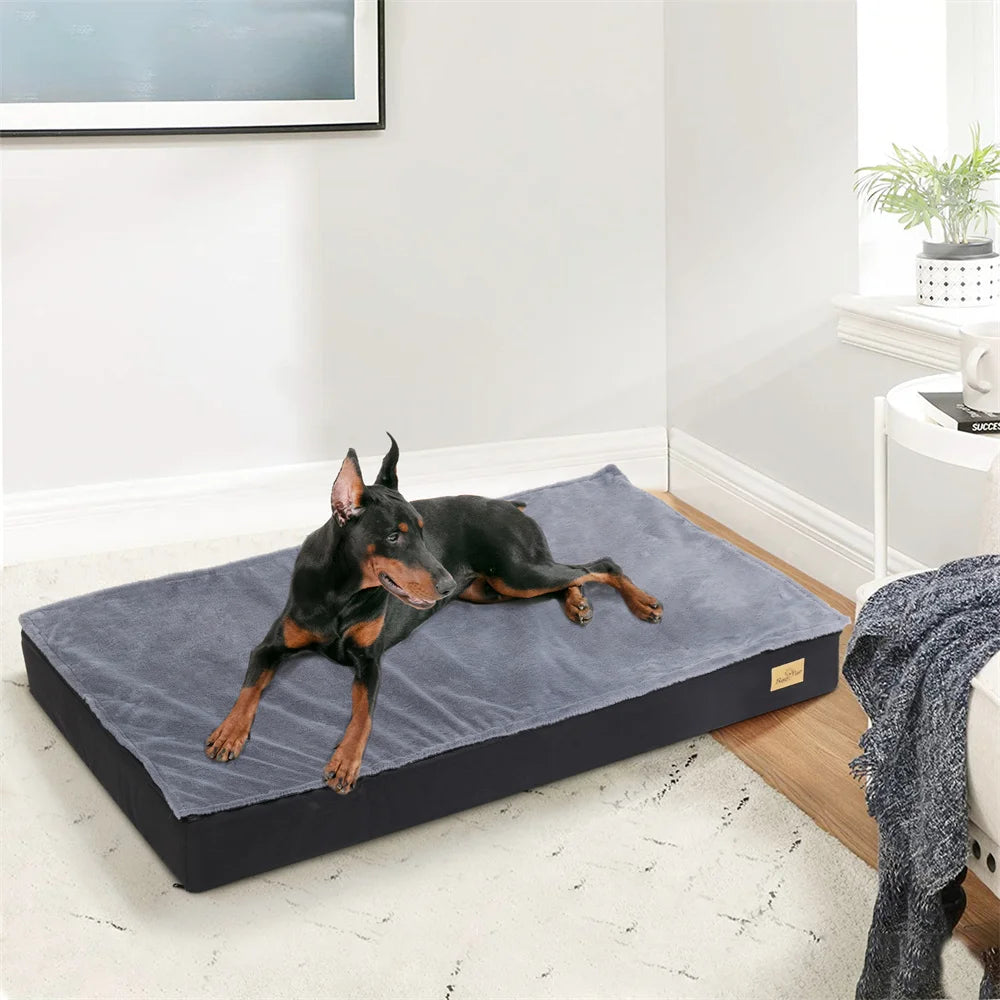 BORWARTCN Orthopaedic Waterproof Dog Bed Two In One Removable Cover