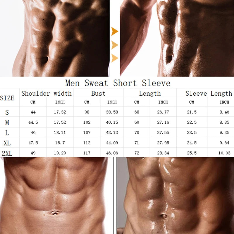 LILVIGORCN Men Sauna Shirt Compression Tee for Workouts