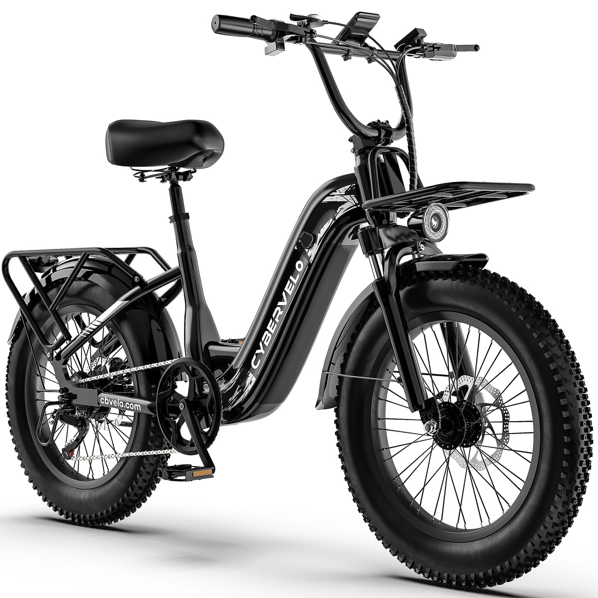 Cybervelo Comfortable Step Thru Electric Commuter Bicycle With Extended Range