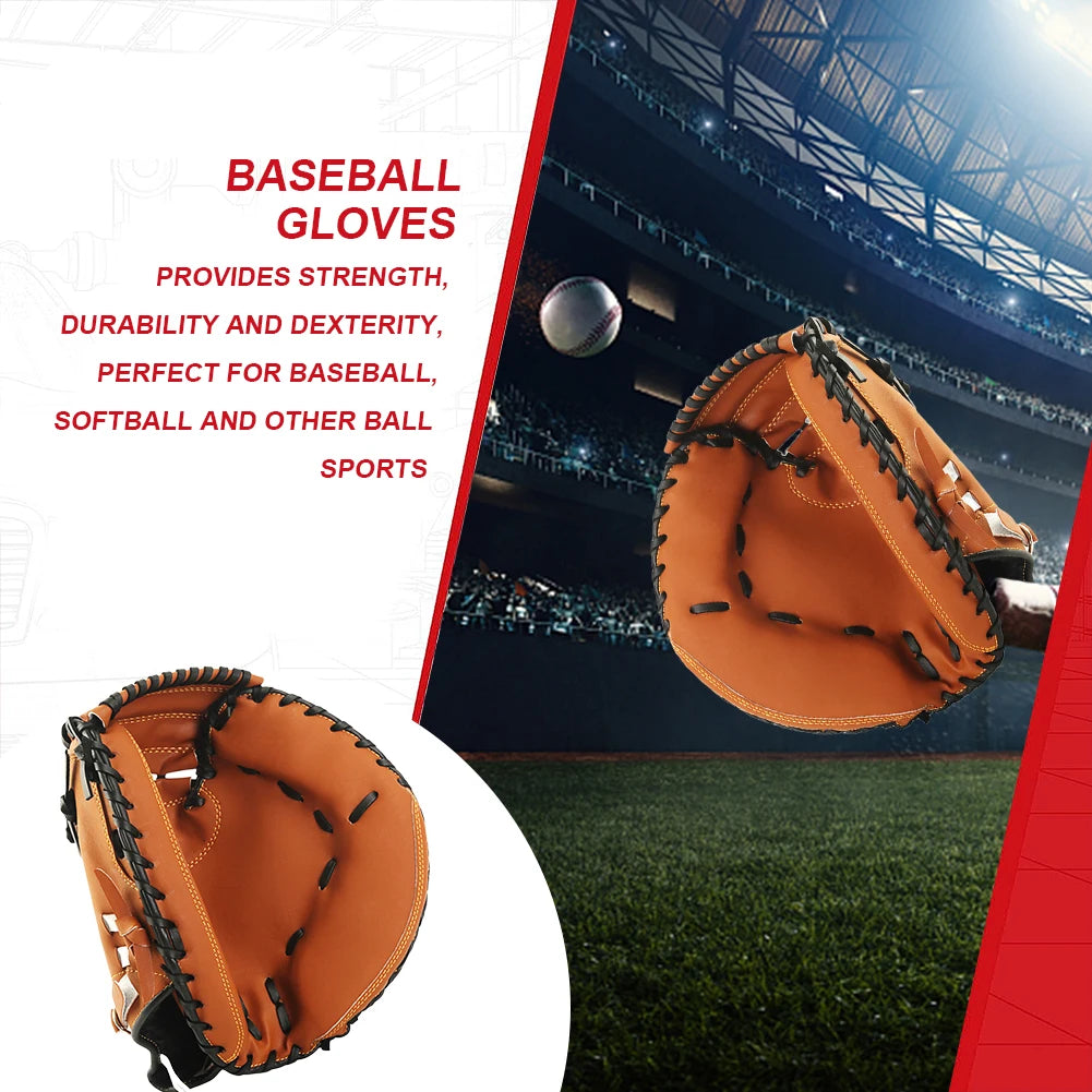 Shunmaii Premium Thickened Baseball Softball Catcher Mitt for Professional Training