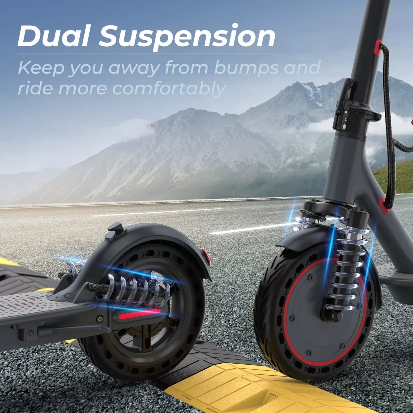 AOVOPRO TMAX Electric Scooter 500W 22 MPH Ultra-Foldable Urban-Commuter Transportation