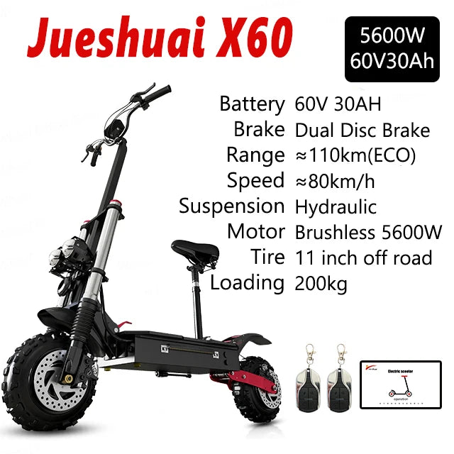 Jueshuai Outdoor Electric Scooter 1000W Off Road Foldable Adult