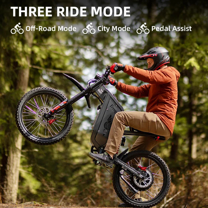 Freego X2 Pro Electric Off Road EBike 6000W 1800Wh Battery