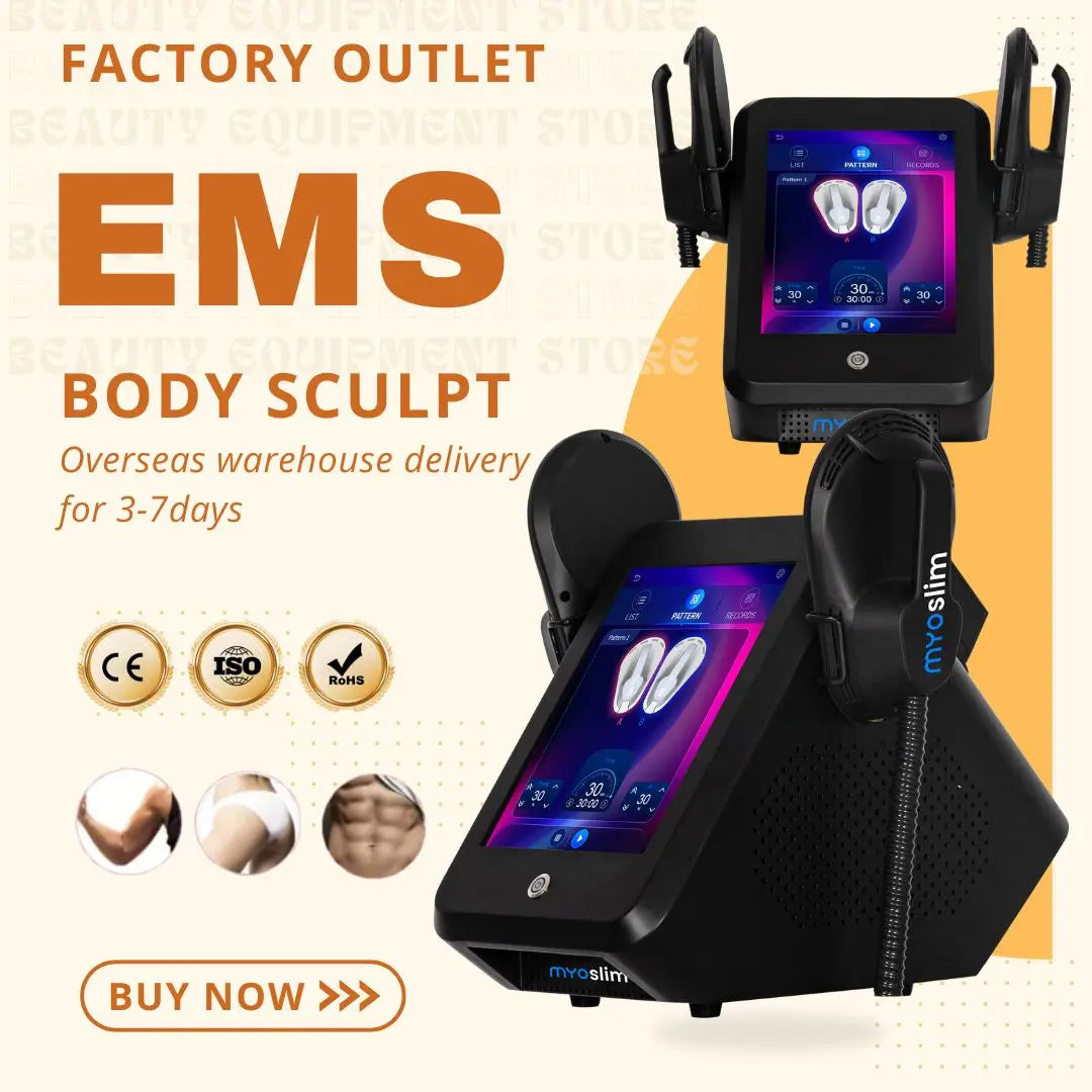 Myoslim EMS Body Sculpt Fat Removal Machine With RF Electromagnetic Therapy Portable