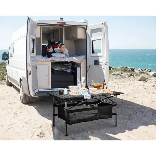 Finishes Roll Up Ultra Compact Portable Beach Table for Camping